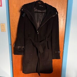 Calvin Klein Women's Black Trench Coat